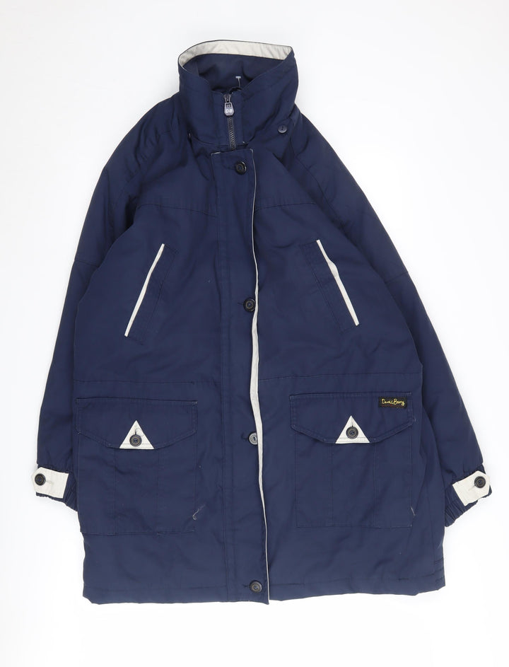 David Barry Women's Blue Parka Jacket Size 16
