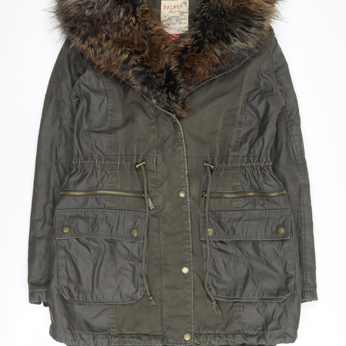 Falmer Heritage Women's Green Parka Coat Size 10