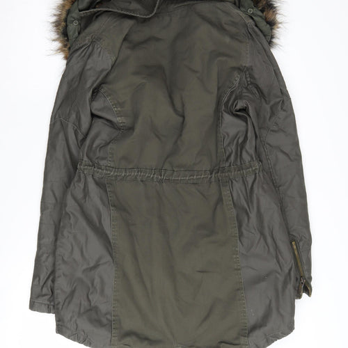 Falmer Heritage Women's Green Parka Coat Size 10