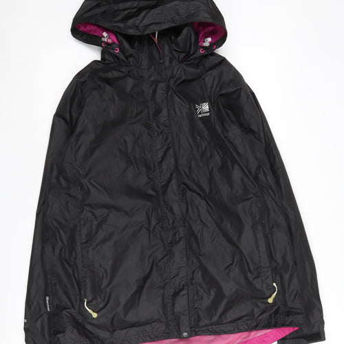 Karrimor Women's Black Hooded Rain Jacket Size 16