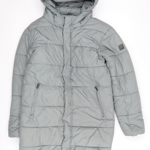 Regatta Girls Green Long Puffer Jacket 9-10 Years