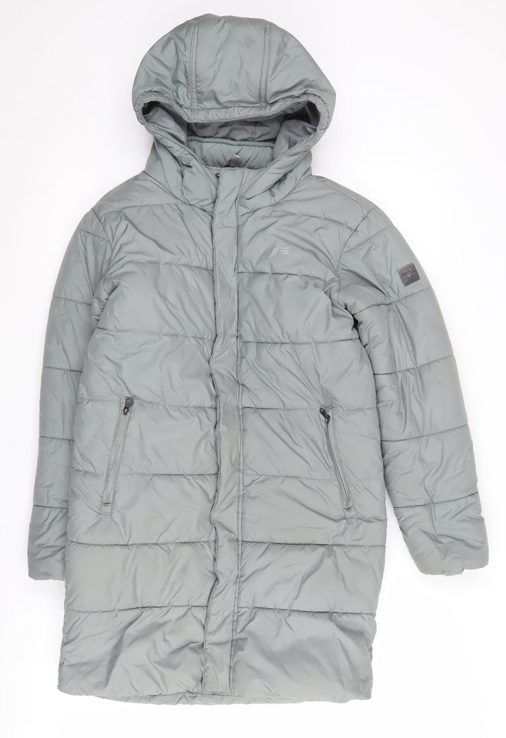 Regatta Girls Green Long Puffer Jacket 9-10 Years
