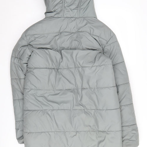 Regatta Girls Green Long Puffer Jacket 9-10 Years