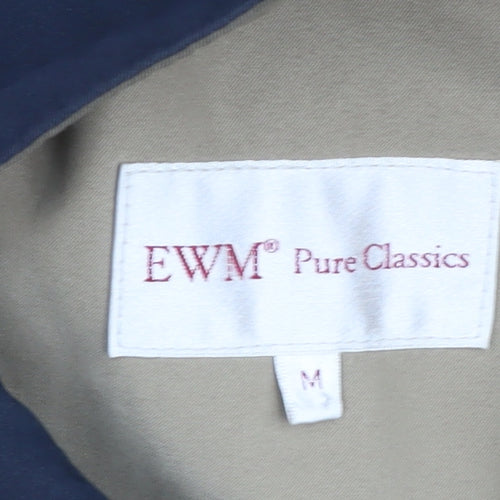 EWM Men's Beige Mid-Length Zipped Jacket M