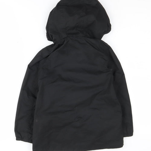Peter Storm Boys Black Waterproof Rain Coat 5-6 Years