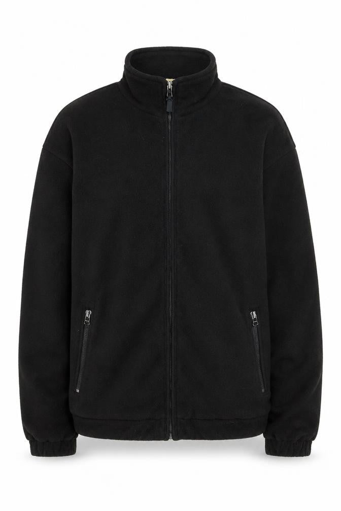 Front view of Originals Men's Black Fleece Jacket, M, Regular Fit