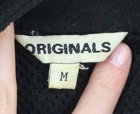 Originals Men's Black Fleece Jacket, M, Regular Fit