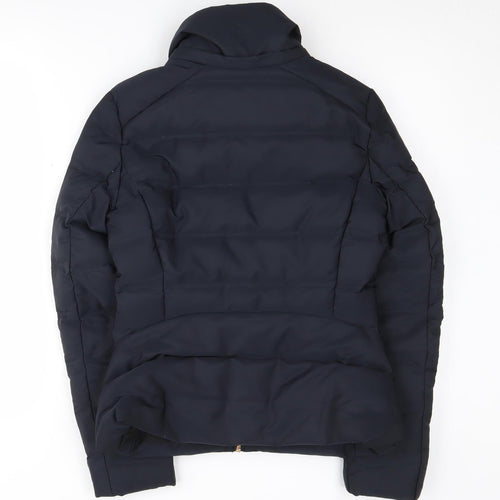 Zara Women's Black Puffer Jacket - Size 8