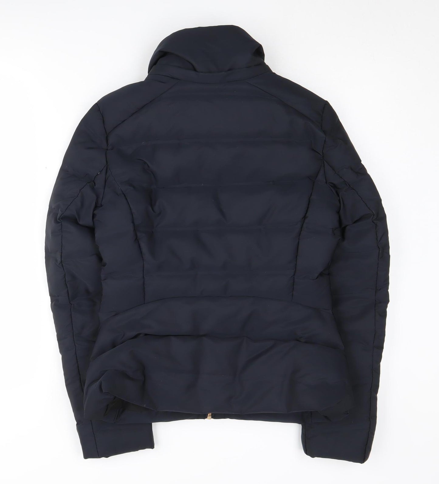 Zara Women's Black Puffer Jacket - Size 8