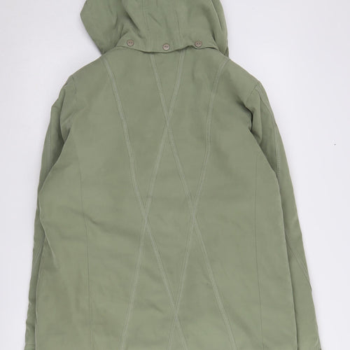 Finesse Women's Green Parka Coat Size 12 Hooded