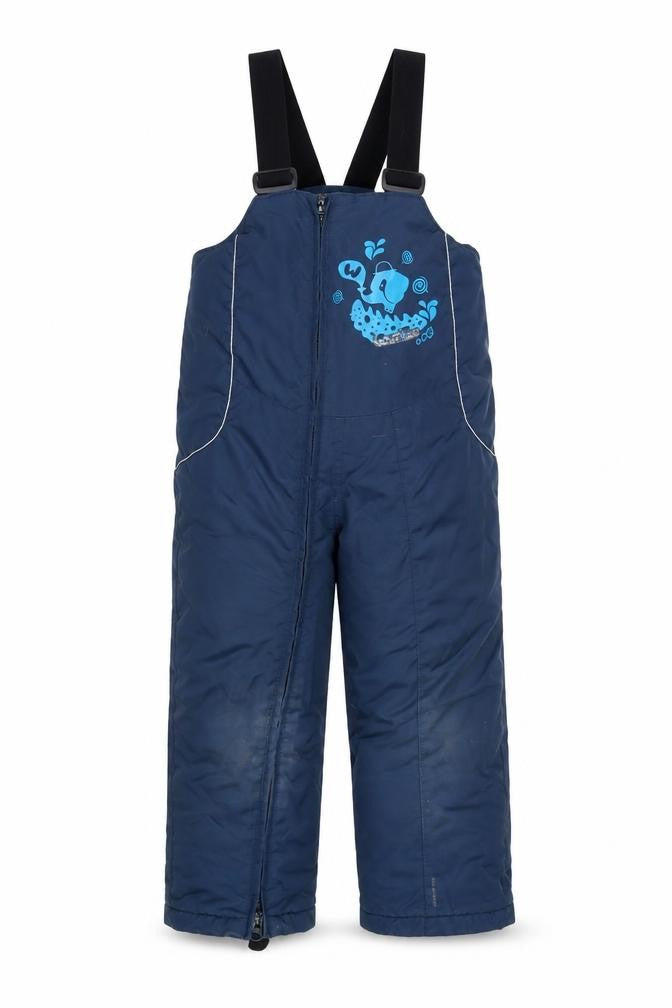 Front view of Wedze boys’ blue snow pants 4 years skiing trousers