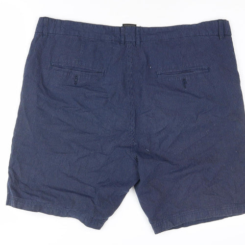 Trespass Men's Blue Chino Shorts, Size L, Striped Corduroy