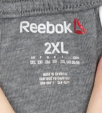 Reebok Men's Grey Jogger Trousers 2XL Activewear