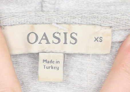 Oasis Women's Grey Pullover Hoodie XS