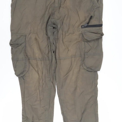 Lincoln Men's Green Cargo Trousers Size 34