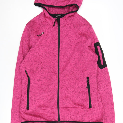 Izas Women's Pink Full Zip Hoodie, Size M