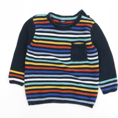 Next Boys Multicoloured Striped Pullover Jumper 2 Years