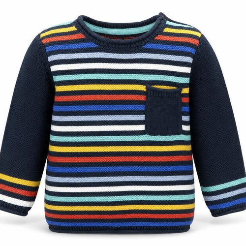 Next Boys Multicoloured Striped Pullover Jumper 2 Years