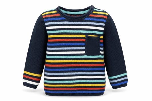 Next Boys Multicoloured Striped Pullover Jumper 2 Years