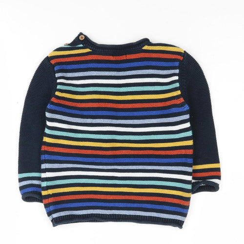 Next Boys Multicoloured Striped Pullover Jumper 2 Years