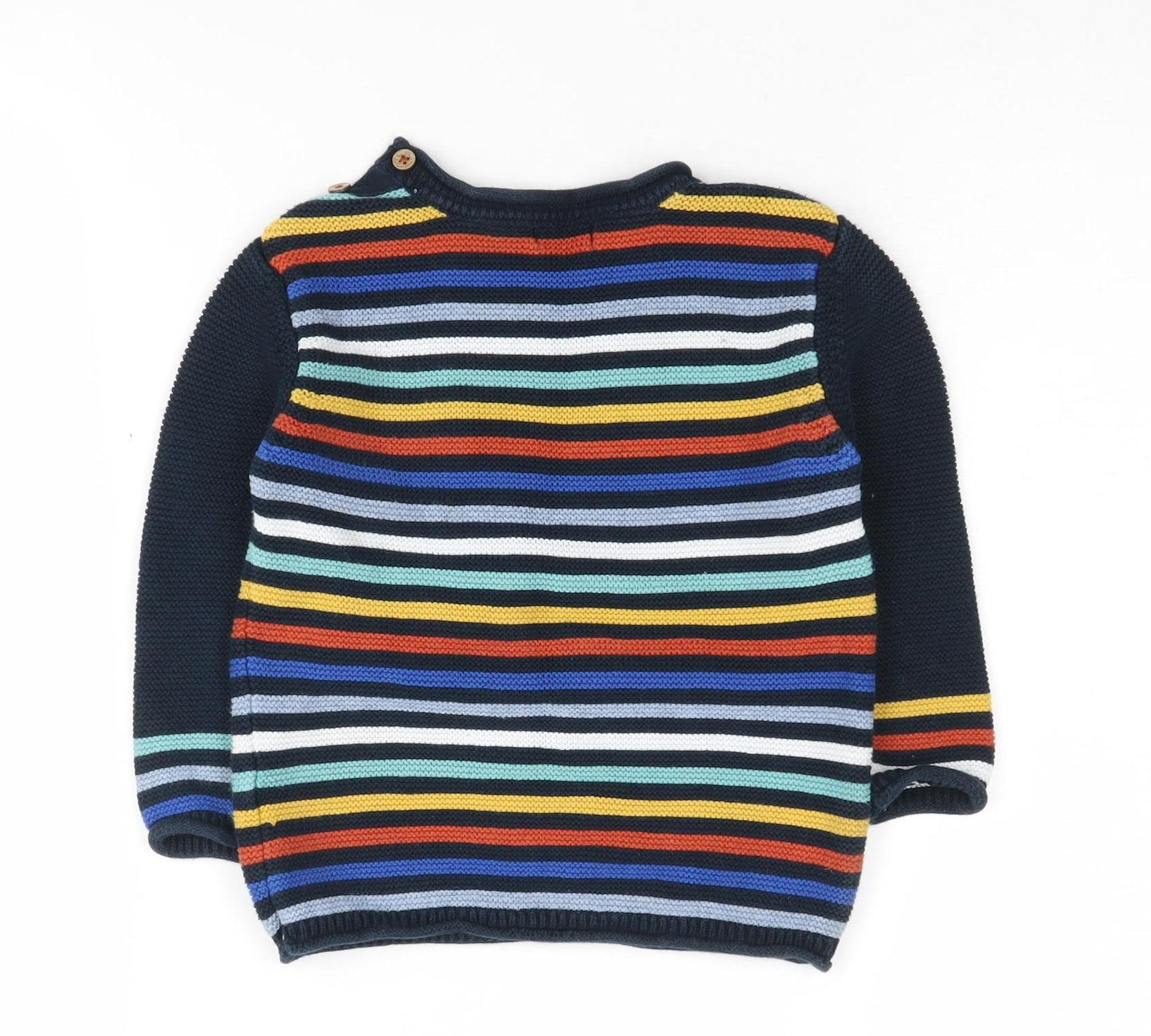 Next Boys Multicoloured Striped Pullover Jumper 2 Years