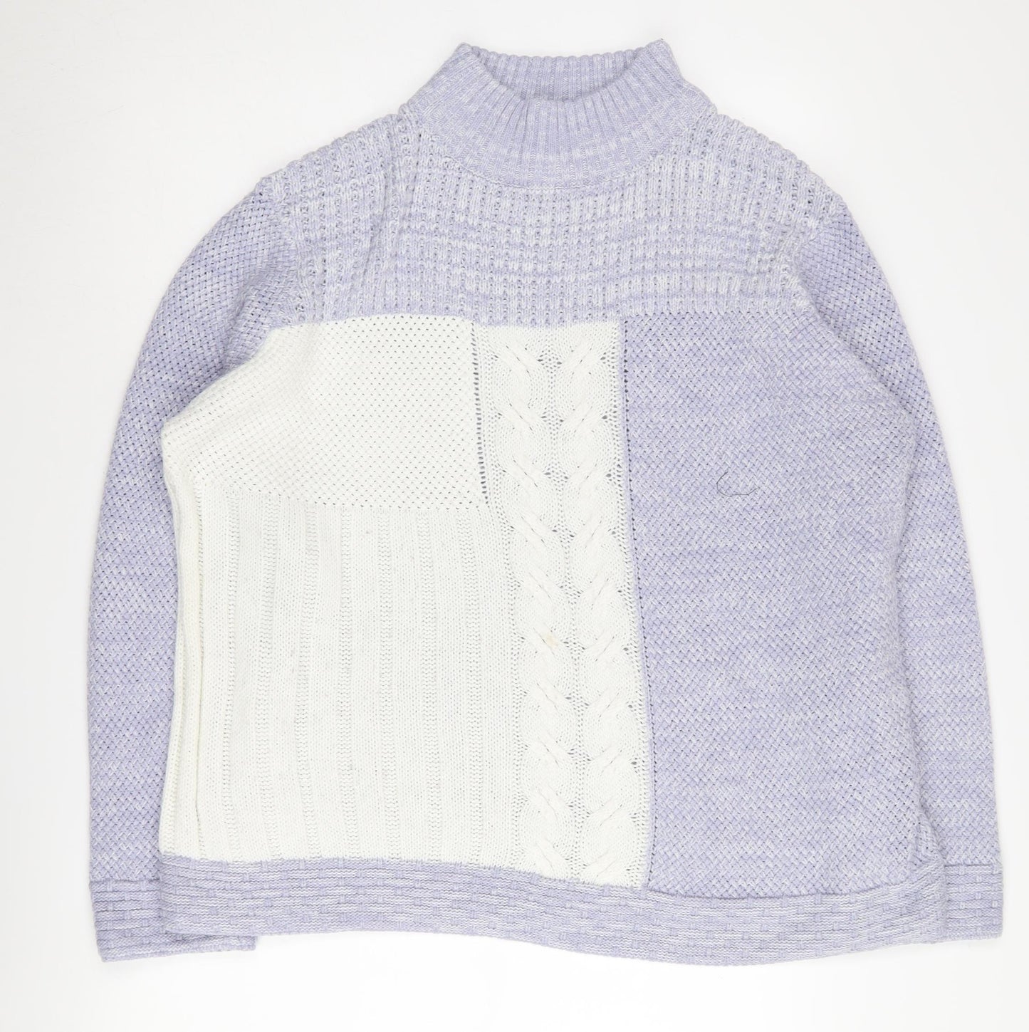 Damart Women's Multicoloured XL Mock Neck Pullover Jumper