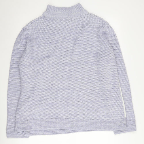 Damart Women's Multicoloured XL Mock Neck Pullover Jumper