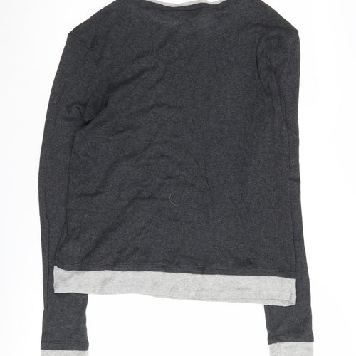 Zara Women's Grey Pullover Crew Neck Jumper Size 12