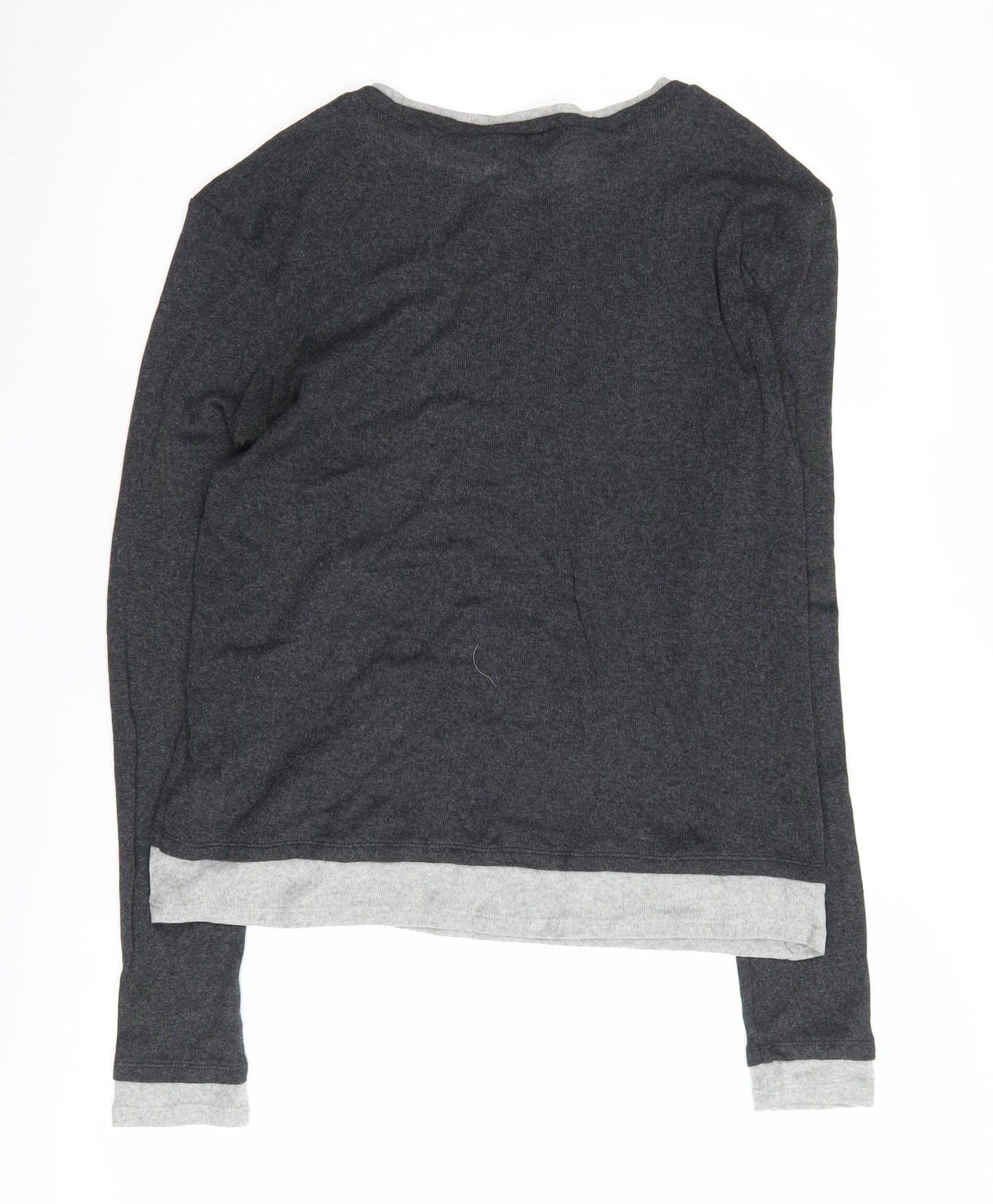 Zara Women's Grey Pullover Crew Neck Jumper Size 12