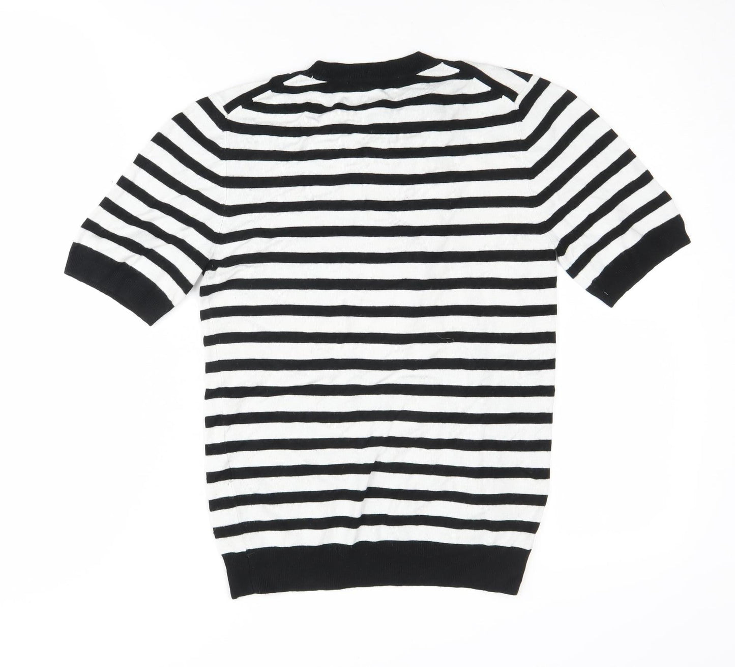 Zara Women's Black Stripe Pullover Jumper Size 12