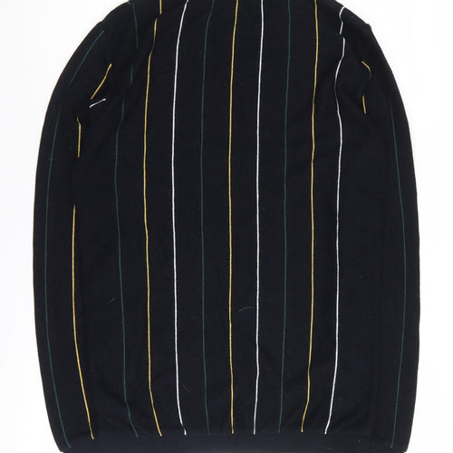 River Island Men's Black Striped Pullover Jumper M