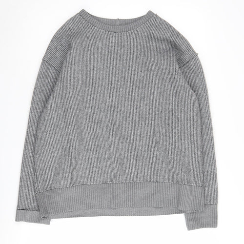 Zara Women's Grey Pullover Jumper, Size L