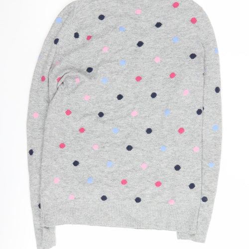 John Lewis Weekend Grey Polka Dot Women's Pullover Jumper