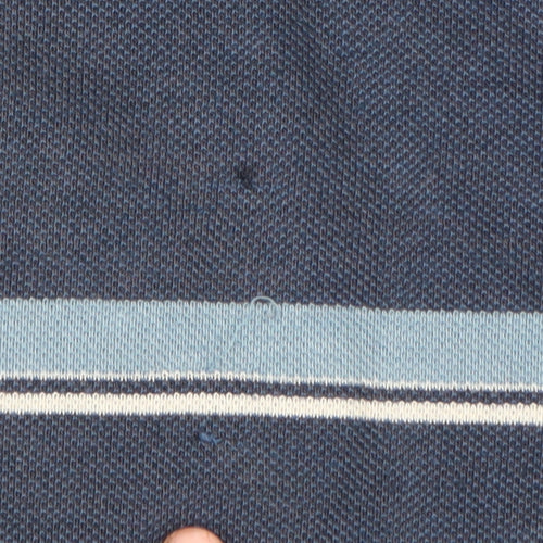 Greygoose Men's Blue 2XL Striped Short Sleeve Polo