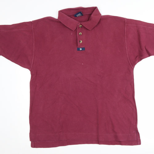 Donnay Men's Red Large Polo Shirt