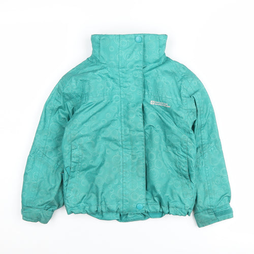 Mountain Warehouse Girls Green 3-4 Years Puffer Jacket