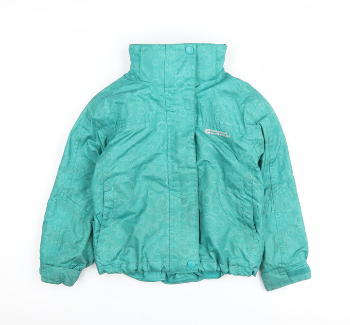 Mountain Warehouse Girls Green 3-4 Years Puffer Jacket