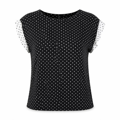 Laura Ashley Women’s Black Polka Dot Blouse, Size 12