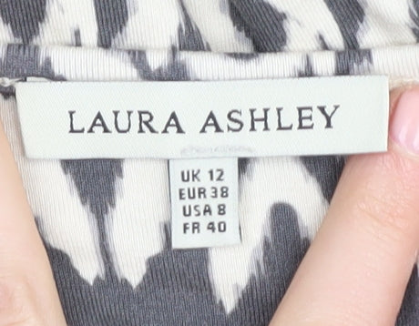 Laura Ashley Women's Geometric A-Line Dress 12