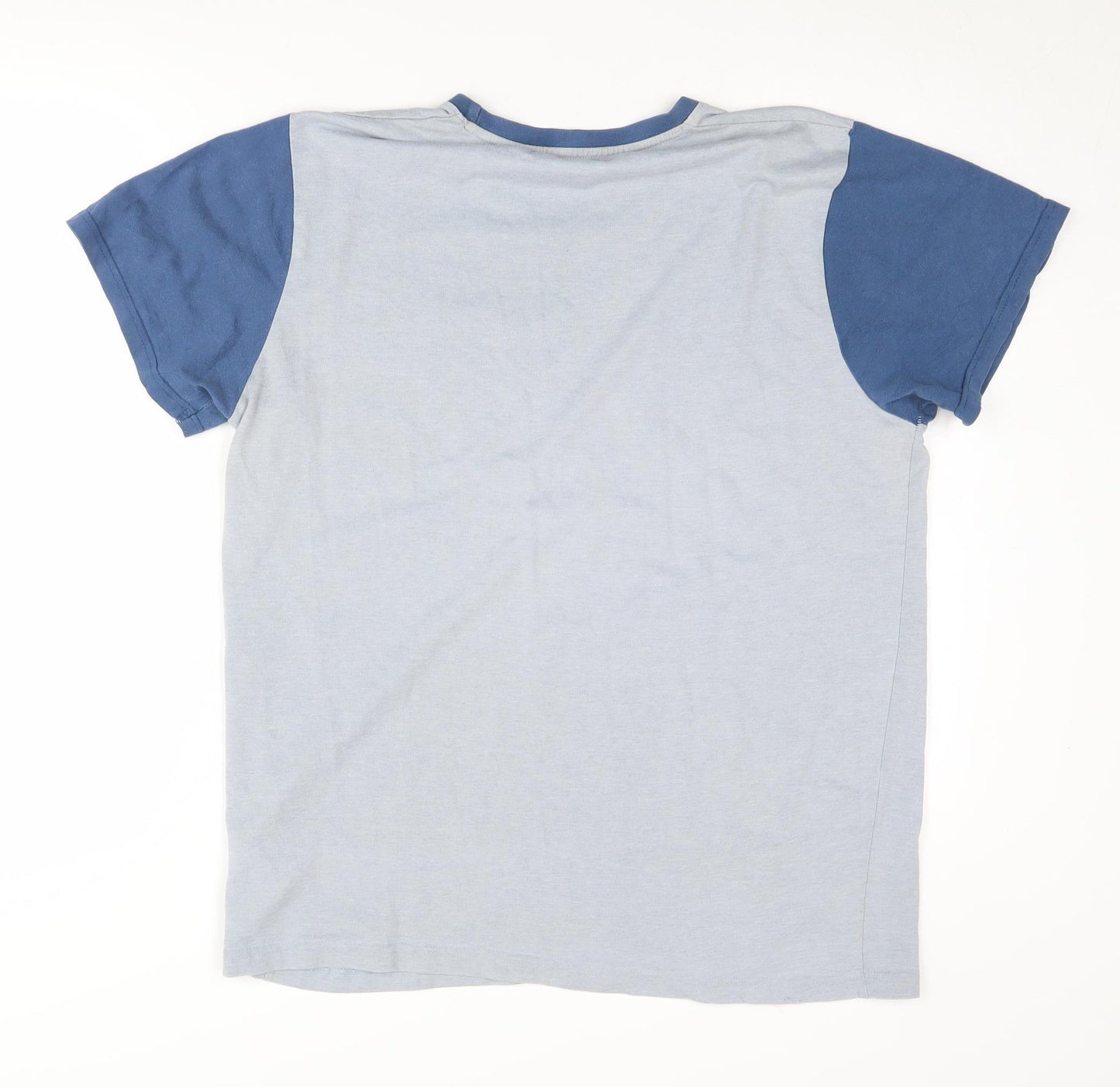 Pierre Cardin Men's Blue Colourblock T-Shirt L Size