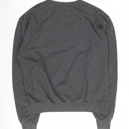 Champion Men's Grey College Sweatshirt Logo Pullover Size S