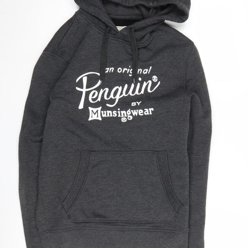 Penguin Men's Black S Pullover Hoodie Graphic Print