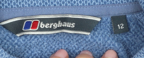 Berghaus Women's Blue 1/2 Zip Sweatshirt - Size 12