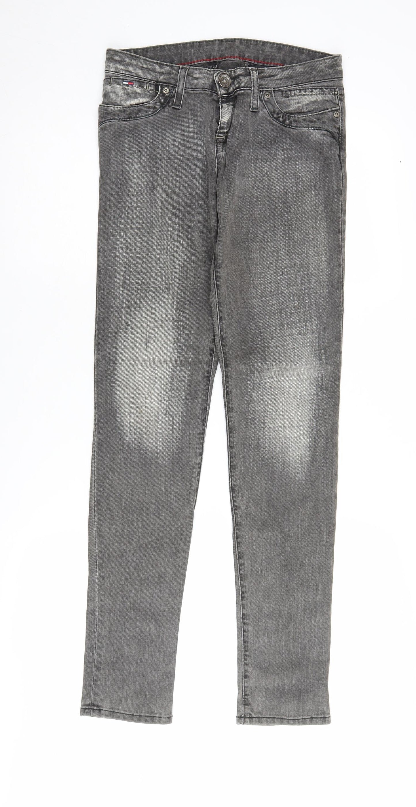 Tommy Hilfiger Men's Grey Straight Jeans, Size 26