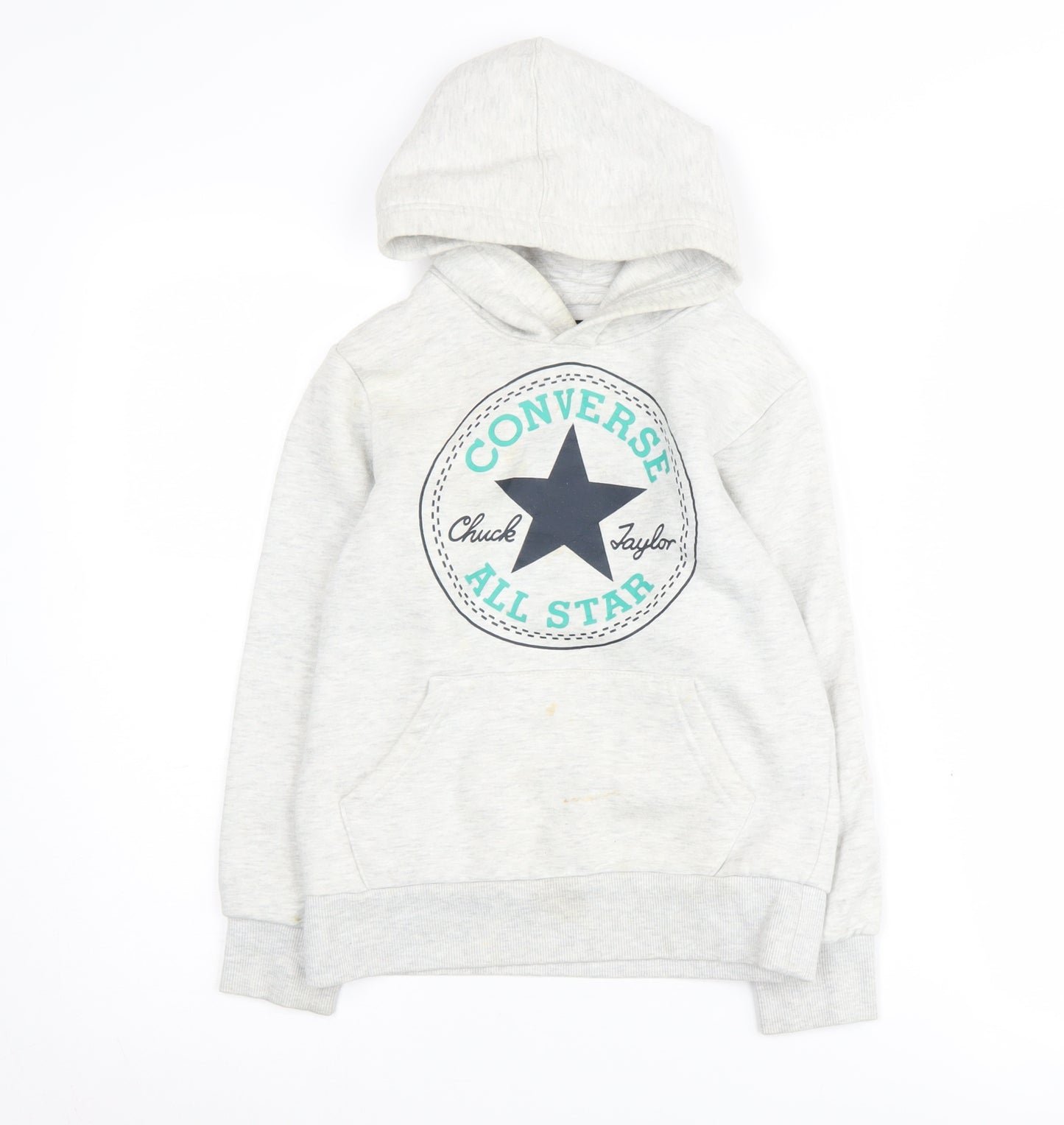 Converse Boys Grey Hoodie S Graphic Print Pullover