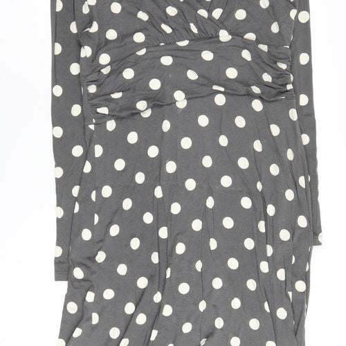 Joules Women's Grey Polka Dot Dress, Size L