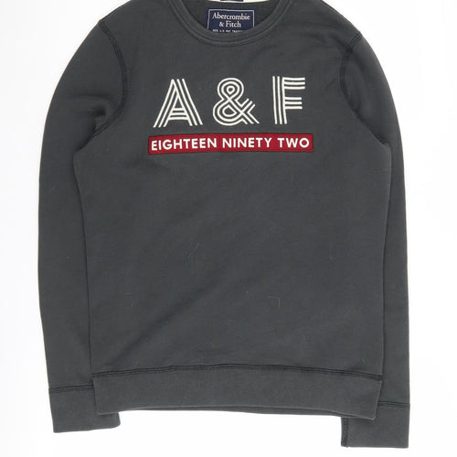 Abercrombie & Fitch Men's Black XS Graphic Sweatshirt