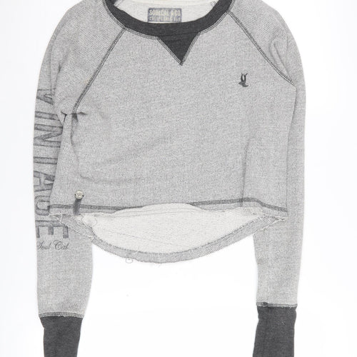 Soulcal & Co Women's Grey Pullover Sweatshirt Size 12