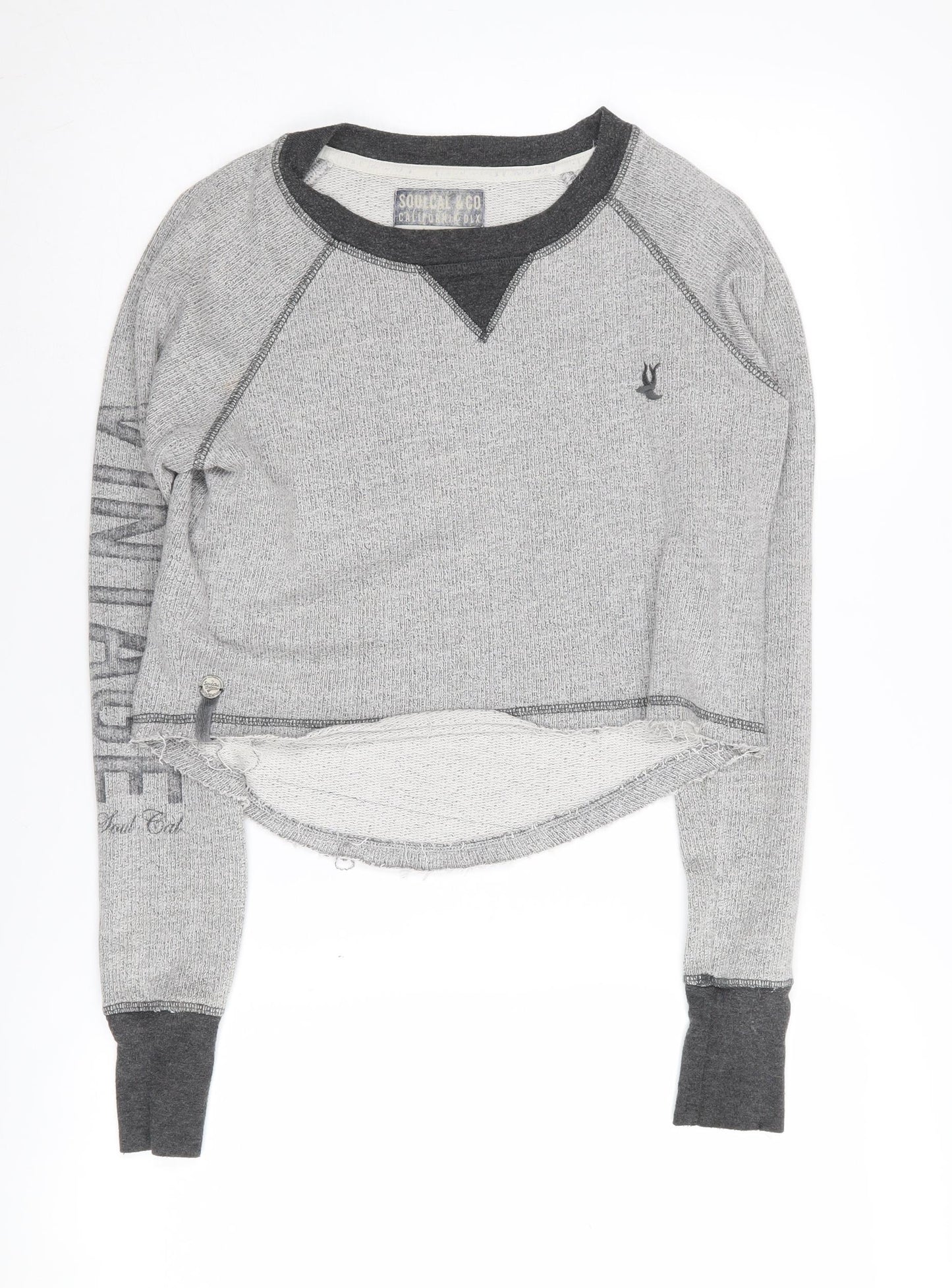 Soulcal & Co Women's Grey Pullover Sweatshirt Size 12
