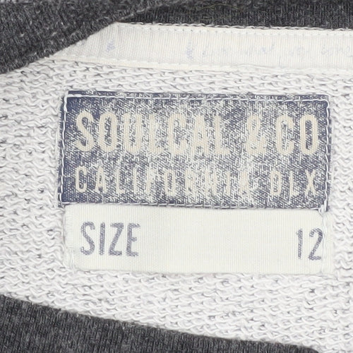 Soulcal & Co Women's Grey Pullover Sweatshirt Size 12